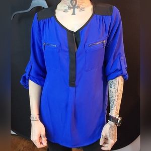 Black and Blue Blouse